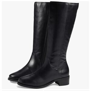 David Tate Superior Black Boots Leather Sz 10.5 WW NWOB Formal Casual Waterproof